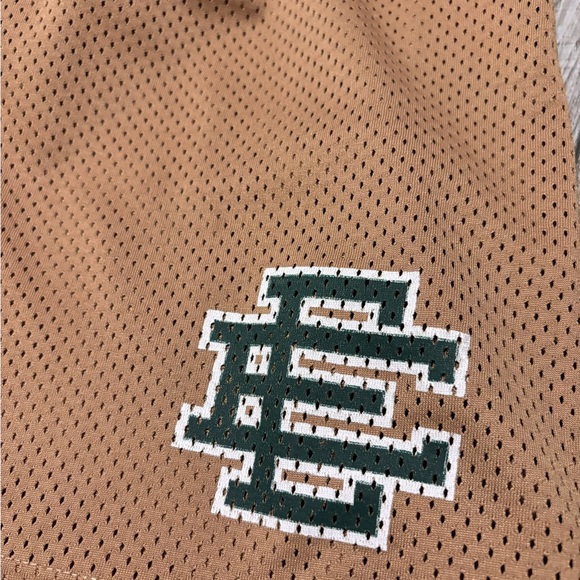 Eric Emanuel Gold Shorts Size Medium - Picture 2 of 4